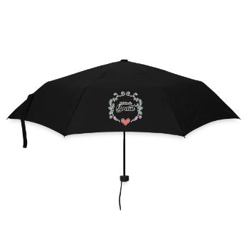 Die Braut Junggesellinnenabschied - Regenschirm (klein) - Schwarz - Vorne
