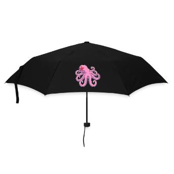 Étoile de mer pieuvre - Parapluie standard - noir - Devant