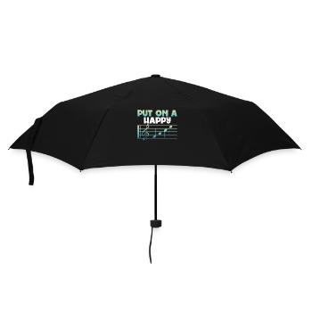 Mettez des notes de musique joyeuses sur - Parapluie standard - noir - Devant