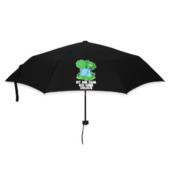 Urlaub - Regenschirm (klein) - Schwarz - Vorne