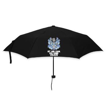 Urlaub - Regenschirm (klein) - Schwarz - Vorne