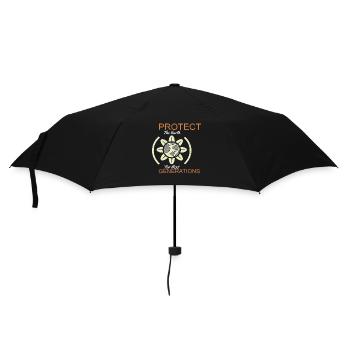 Protect The Earth For Next Generation Earth - Umbrella (small) - black - Front