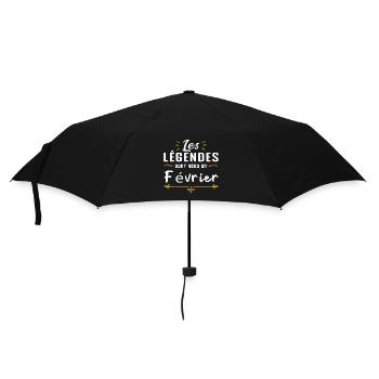 Les légendes sont nés en Février - Parapluie standard - noir - Devant