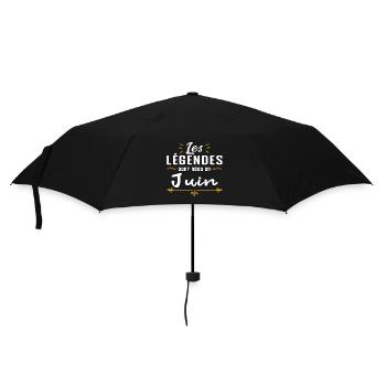 Les légendes sont nées en Juin. cadeau annive - Parapluie standard - noir - Devant