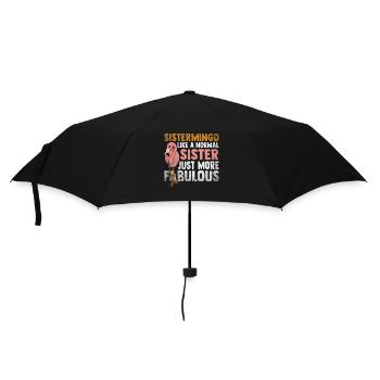 Sistermingo Like Normal Sister Flamingo - Umbrella (small) - black - Front