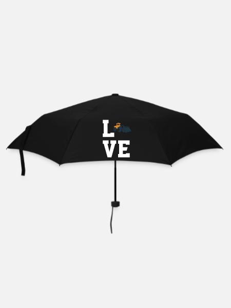 Radlader Liebhaber - Regenschirm (klein) - Schwarz