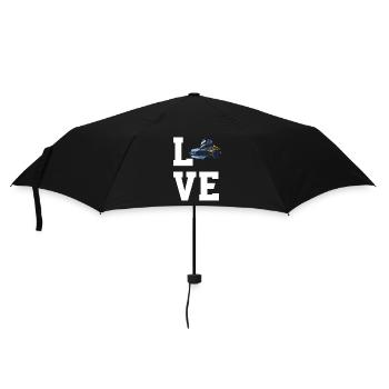 Liebe Walzen - Regenschirm (klein) - Schwarz - Vorne