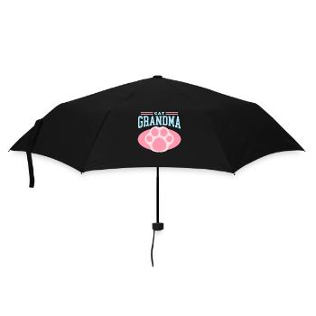 Chats Grand-mère Chat Propriétaire Cadeau - Parapluie standard - noir - Devant
