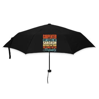 Carpenter sarcasm Funny carpenter - Umbrella (small) - black - Front