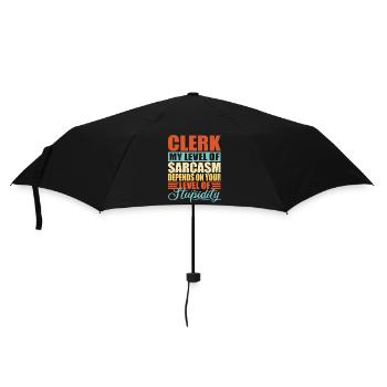 Clerk Employee Office Civil Servant - Umbrella (small) - black - Front