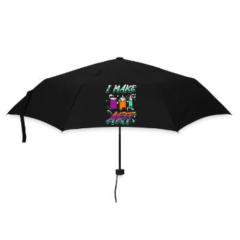 Artist painter I make art - Regenschirm (klein) - Schwarz - Vorne