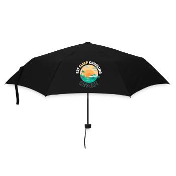 Vacances en bateau de croisière Manger dormir - Parapluie standard - noir - Devant