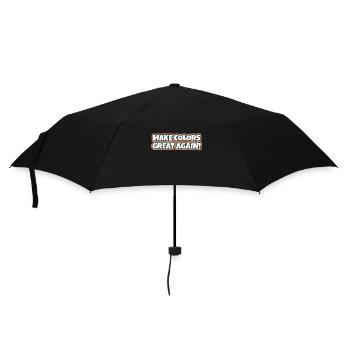 Make Colors Great Again Bunte Welt Hippie Farben - Regenschirm (klein) - Schwarz - Vorne