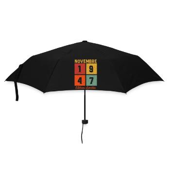 Novembre 1947 Vintage Cadeau D'anniversaire - Parapluie standard - noir - Devant