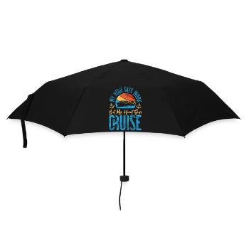Croisière Vacances Rétro Vintage - Parapluie standard - noir - Devant