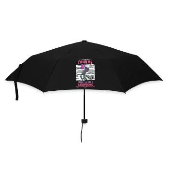 I Can't I'm On My Way To My Saxophone - Umbrella (small) - black - Front