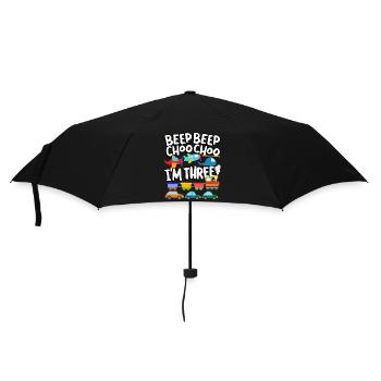 Beep Beep Choo Choo I’m Three Toy Train Car 3. - Parapluie standard - noir - Devant