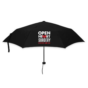 Operation Herz Geschenk - Regenschirm (klein) - Schwarz - Vorne