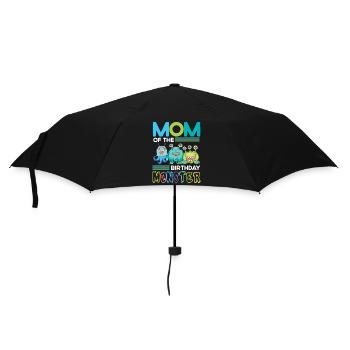 Mutter Des Geburtstagsmonsters Familie Geschwister - Regenschirm (klein) - Schwarz - Vorne