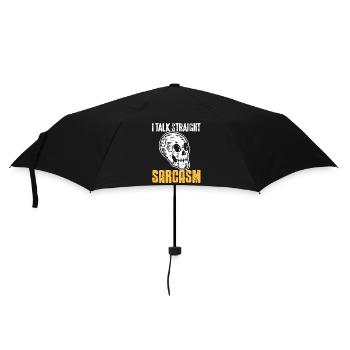 Halloween - I talk Straight Sarcasm - Regenschirm (klein) - Schwarz - Vorne