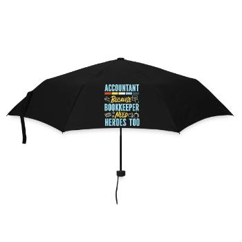 Accountant Bookkeeper Accounting - Umbrella (small) - black - Front