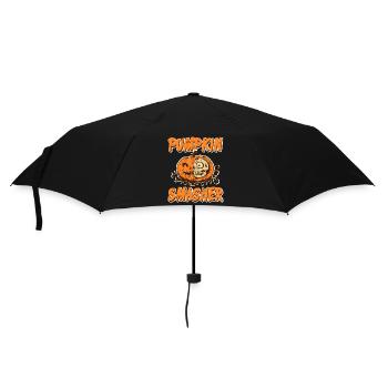 Halloween Kürbis - Pumpkin Smacher - Umbrella (small) - black - Front