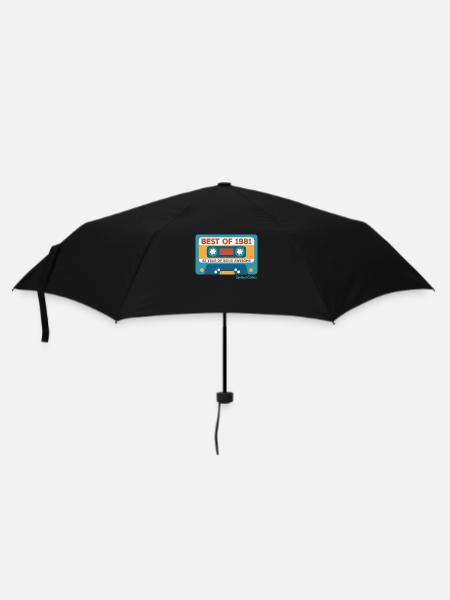1981 Vintage Vintage Retro Cadeau D’anniversaire - Parapluie standard - noir