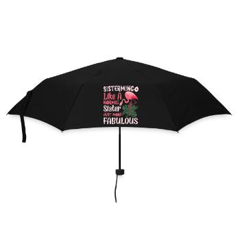 Sistermingo Like Normal Sister Flamingo - Umbrella (small) - black - Front