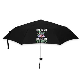 Hexe - This is my Human Costume Im a Witch - Umbrella (small) - black - Front