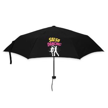 Salsa Tanzen Hobby Tanz Tänzer - Regenschirm (klein) - Schwarz - Vorne