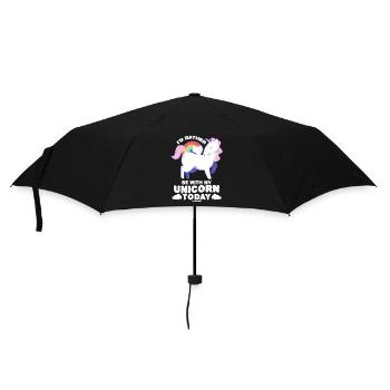 Je préfère être avec ma licorne aujourd’hui - Parapluie standard - noir - Devant