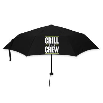 Grill Crew - Regenschirm (klein) - Schwarz - Vorne
