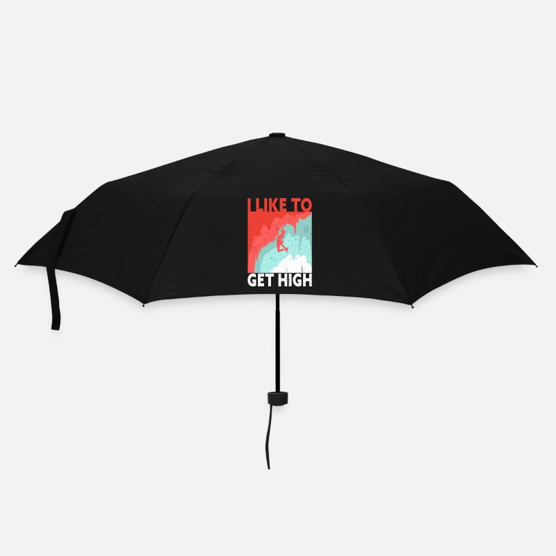 Ich Mag High Rock Climber Werden - Regenschirm (klein) - Schwarz