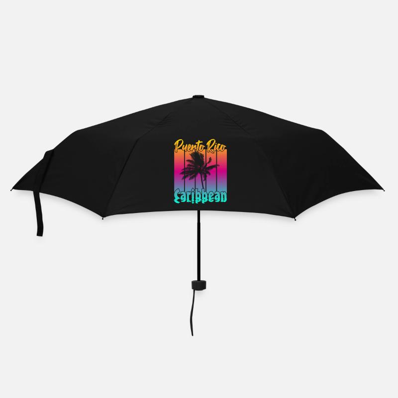 Puerto Rico Caribbean - Regenschirm (klein) - Schwarz
