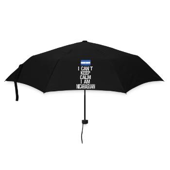 Je ne peux pas rester calme Je suis nicaraguayen - Parapluie standard - noir - Devant