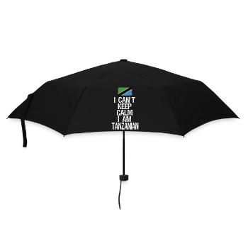 Je ne peux pas rester calme Je suis tanzanien - Parapluie standard - noir - Devant