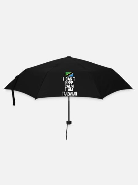I can not Keep Calm I am Tansanier - Regenschirm (klein) - Schwarz