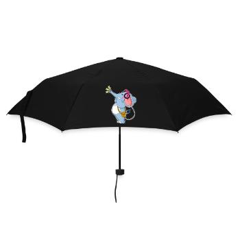 Musique casque Elephant - Parapluie standard - noir - Devant