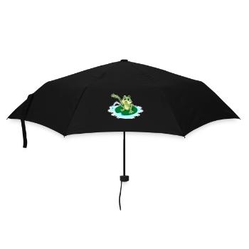 Frosch Toilette - Regenschirm (klein) - Schwarz - Vorne