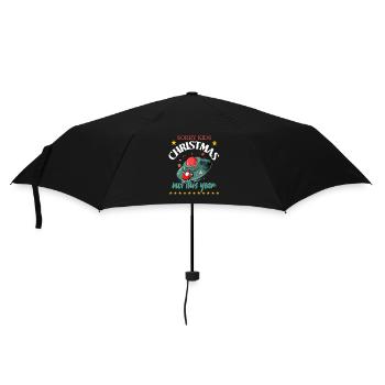 Christmas Santa Claus UFO - Umbrella (small) - black - Front