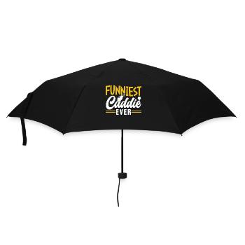 Der Lustigste Caddie Aller Zeiten Golfen Golf - Regenschirm (klein) - Schwarz - Vorne