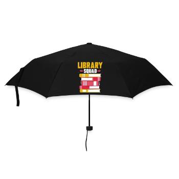 Bibliothek Team Bücher Liebhaber Bibliothekar - Regenschirm (klein) - Schwarz - Vorne