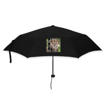 Löwe - Regenschirm (klein) - Schwarz - Vorne