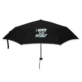 Je travaille pour moi-même fondateur entrepreneur - Parapluie standard - noir - Devant