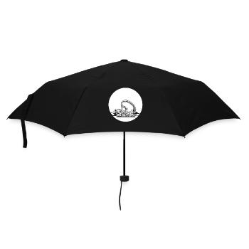 Montagnes russes avec montagnes - Parapluie standard - noir - Devant