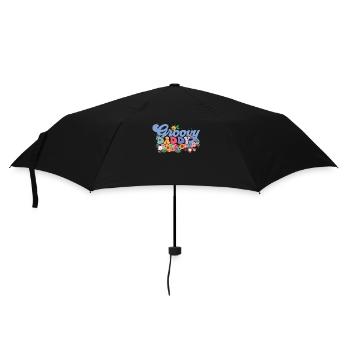 Groovy Daddy Garten Pflanze Blumen Blumendekor - Regenschirm (klein) - Schwarz - Vorne