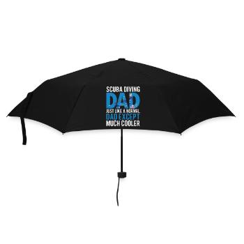 Sporttauchen Geschenk Unterwasser Sporttaucher - Regenschirm (klein) - Schwarz - Vorne