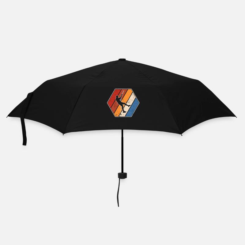 Klettern Retro - Regenschirm (klein) - Schwarz