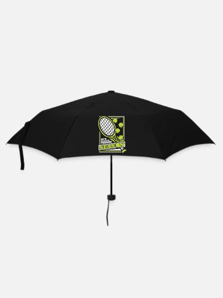 Tennis Tennisspieler - Regenschirm (klein) - Schwarz