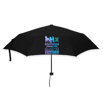 Cavalier Amoureux des chevaux Athlète équestre - Parapluie standard - noir - Devant